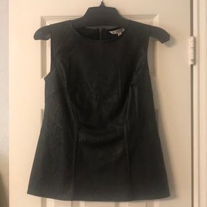 CAbi faux leather Fleather Shell size 0